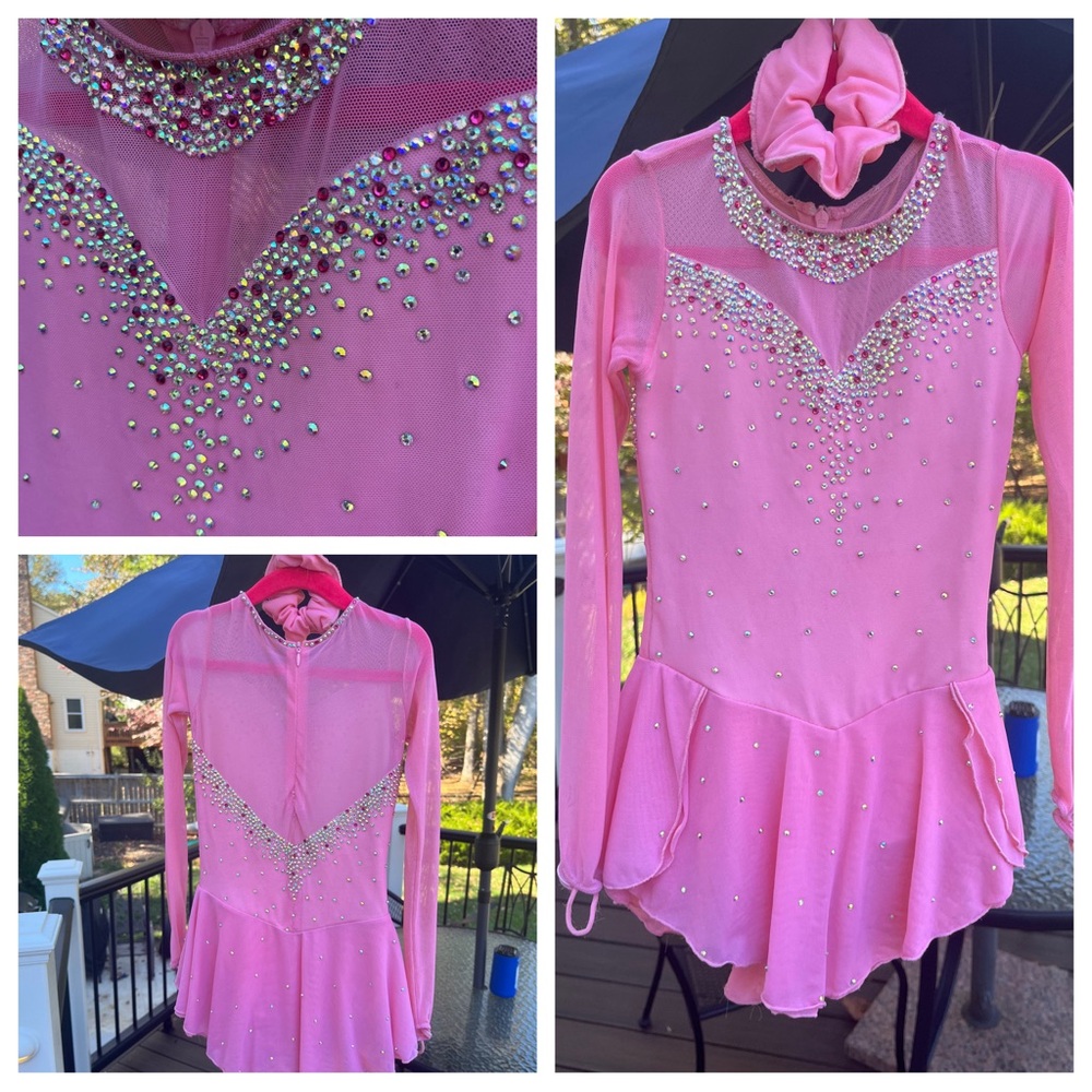 Pink Figure Skating Dress